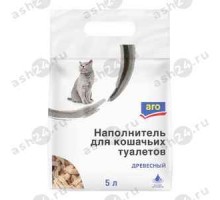 Наполнитель для кошачьих туалетов ARO древесный 5л