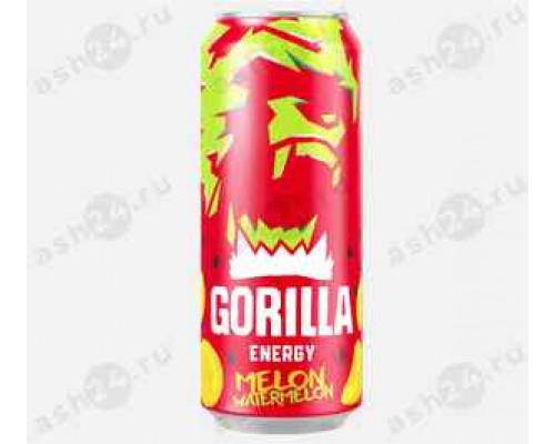 Напитки Энергетик GORILLA арбуз дыня 0,5л ж/б (3556)