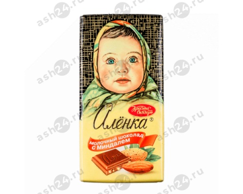 Шоколад АЛЕНКА молочный миндаль 90г Шоколад АЛЕНКА молочный миндаль 90г
