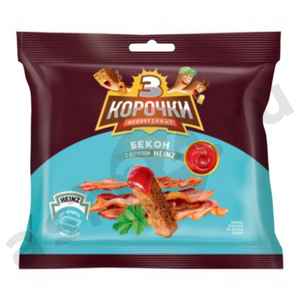 Сухарики ТРИ КОРОЧКИ бекон + кетчуп 60г