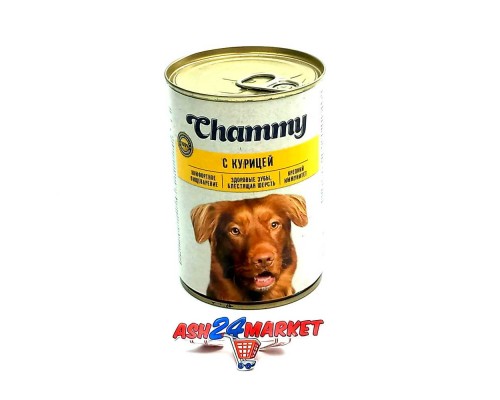 Корм для собак CHAMMY с курицей 415г ж/б