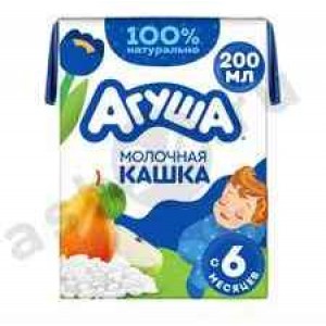 Бакалея Каша молочная АГУША рисовая яблоко груша 210г т/п