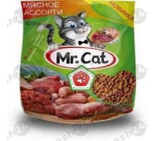Корм для кошек Mr. Cat мясное ассорти 400г