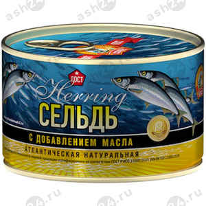 Бакалея Консервы Сельдь СОХРАНИМ ТРАДИЦИИ с д/м 240г ж/б