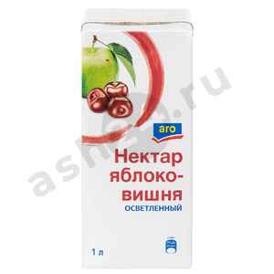 Напитки Сок ARO нектар яблоко вишня 1л т/п