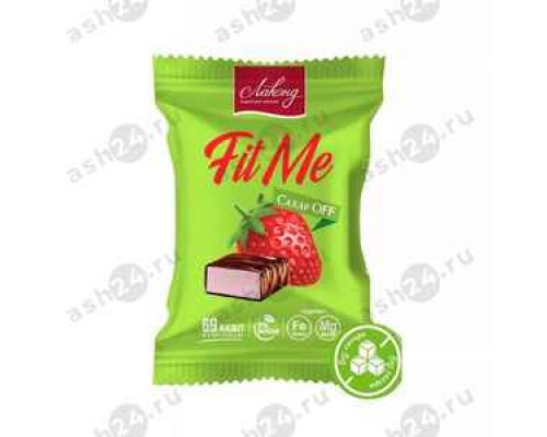Конфеты вес FITME вкус клубники без сахара