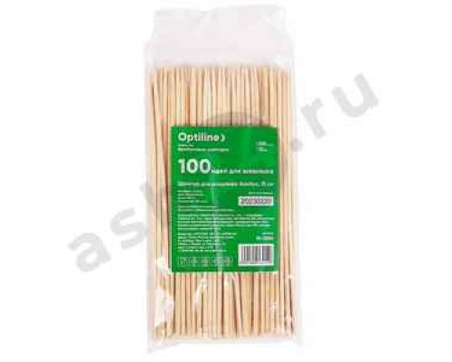 Шпажка OPTILINE бамбук 15см 100шт