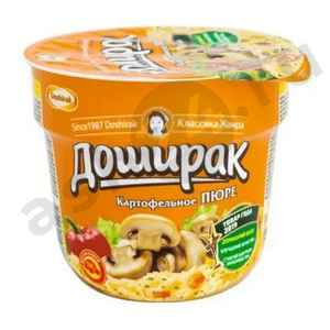 Бакалея Пюре картофельное ДОШИРАК грибы 40г стакан