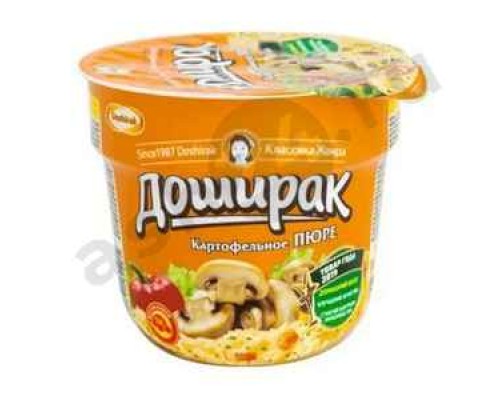 Бакалея Пюре картофельное ДОШИРАК грибы 40г стакан