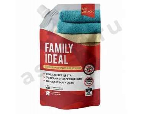 Гель для стирки FAMILY IDEAL для цветного 1л