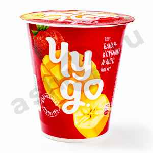 Молочные продукты Йогурт ЧУДО банан клубника манго 2% 290г стакан (0245)