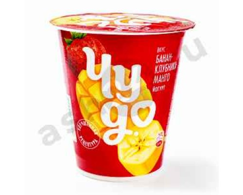 Молочные продукты Йогурт ЧУДО банан клубника манго 2% 290г стакан (0245)