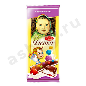 Сладости Шоколад АЛЕНКА с веселинками 87г