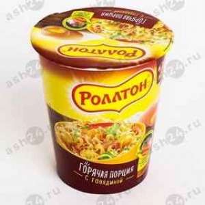 Бакалея Лапша РОЛЛТОН говядина 70г стакан