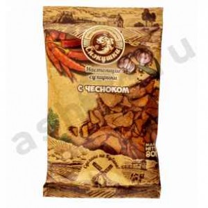 Сухарики СНЭКУШКИ чеснок 80г