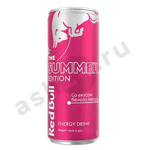 Напитки Энергетик REDBULL белый персик 0,25л ж/б (1617)