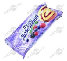 Рулет бисквитный ДОМАШНИЙ ягодный сбор 150г