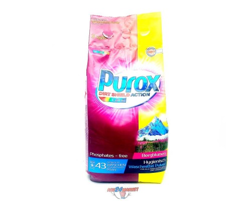 Стиральный порошок PUROX для цветных тканей 3кг