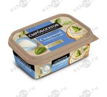 Сыр плавленый СЫРОБОГАТОВ сливочный 200г ванночка (0361)