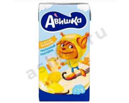 Молочные продукты Коктейль АВИШКА ваниль 2,5% 0,2л т/п (1384)