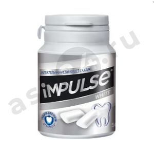 Сладости Жевательная резинка IMPULSE white 56г