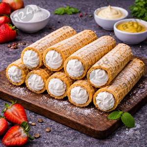 Выпечка Трубочки домашние (белково-заварной крем)