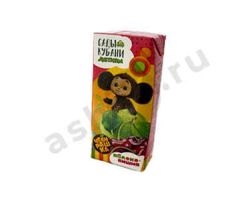 Напитки Сок САДЫ КУБАНИ деткам яблоко-вишня 0,2л т/п