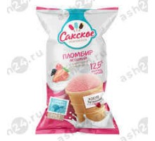 Мороженое САКСКОЕ пломбир ягодный стакан 80г (0810)