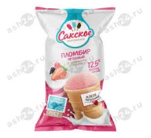 Мороженое САКСКОЕ пломбир ягодный стакан 80г (0810)
