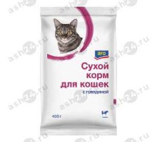 Корм для кошек ARO сухой с говядиной 400г