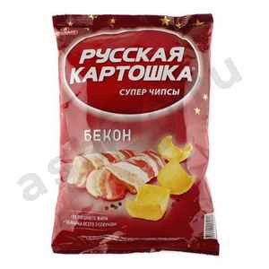 Чипсы РУССКАЯ КАРТОШКА бекон 80г