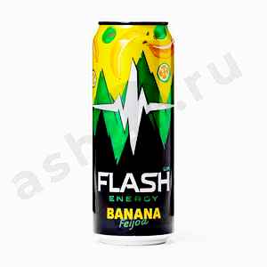 Напитки Энергетик FLASH ENERGY банан-фейхоа 0,45л ж/б