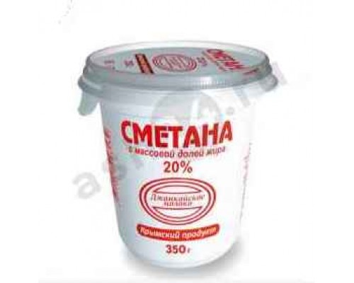 Молочные продукты Сметана ДЖАНКОЙ 20% 350г стакан (8660)