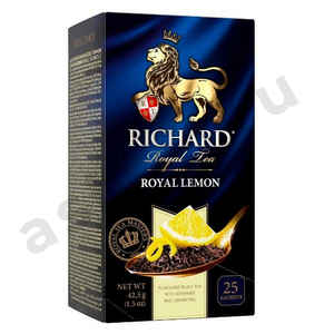 Бакалея Чай РИЧАРД черный лимон 25пак