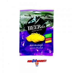 Снеки Кальмар BEERka сушено-вяленый 18г