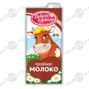 Молочные продукты Молоко АЗБУКА КРЫМА 4% топленка 950г т/п (2559)