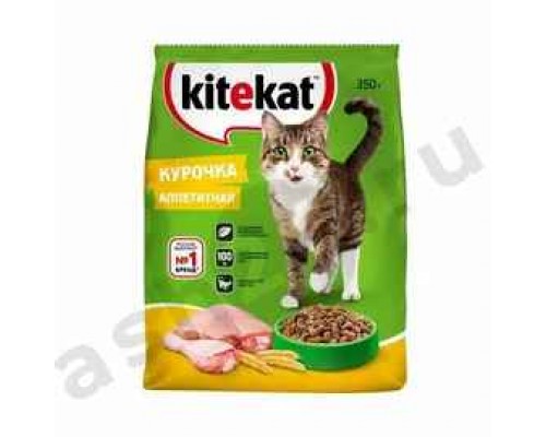 Корм для кошек KITEKAT курочка аппетитная 350г (1043)