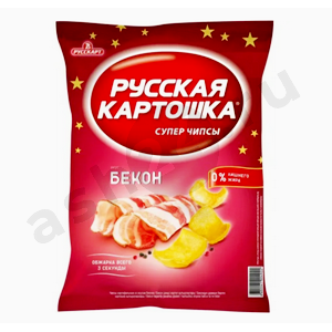 Чипсы РУССКАЯ КАРТОШКА бекон 140г