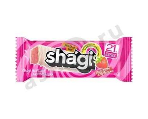 Сладости Батончик SHAGI протеиновый клубника 40г