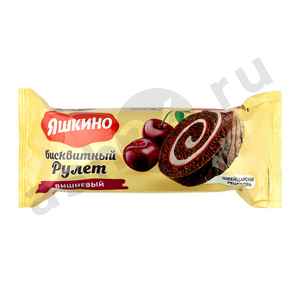 Сладости Рулет ЯШКИНО бисквитный вишня 200г