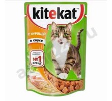 Корм для кошек KITEKAT аппетитная курочка в соусе 85г