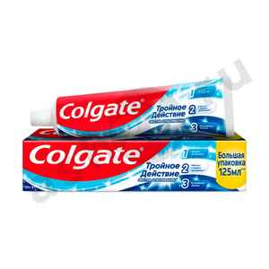 Зубная паста COLGATE тройное действие экстра отбеливание 154г