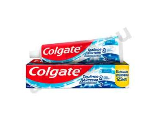 Зубная паста COLGATE тройное действие экстра отбеливание 154г