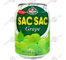 Напиток SAC SAC виноград 0,238мл ж/б