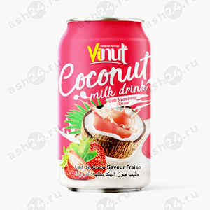Напитки VINUT кокосовый клубника 330мл ж/б