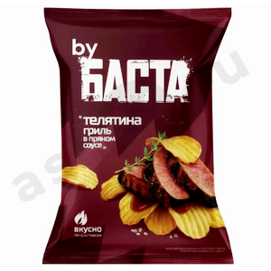 Снеки Чипсы БАСТА телятина гриль в пряном соусе 120г
