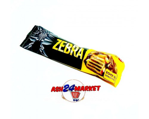 Батончик ZEBRA с молочной шоколадной глазурью 40г