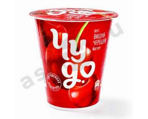 Молочные продукты Йогурт ЧУДО вишня черешня 2,5% 290г стакан (7313)