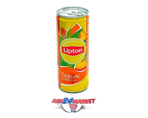 Чай холодный LIPTON персик 0,25л ж/б