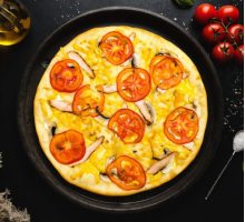 Пицца Курица помидор грибы 25см